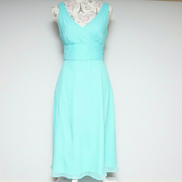 Aqua blue J Crew dress - Picture 1 of 2